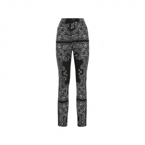 菲利普·普莱因/Philipp Plein 牛仔布超高腰 Jegging 佩斯利头巾 FACC-WDT2358-PDE004N-02