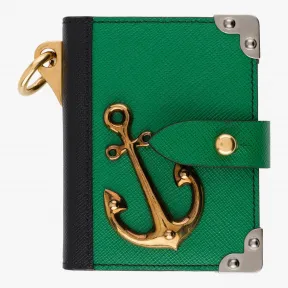 普拉达/Prada 绿色+黑色  记事本 1TL061 053 F054U