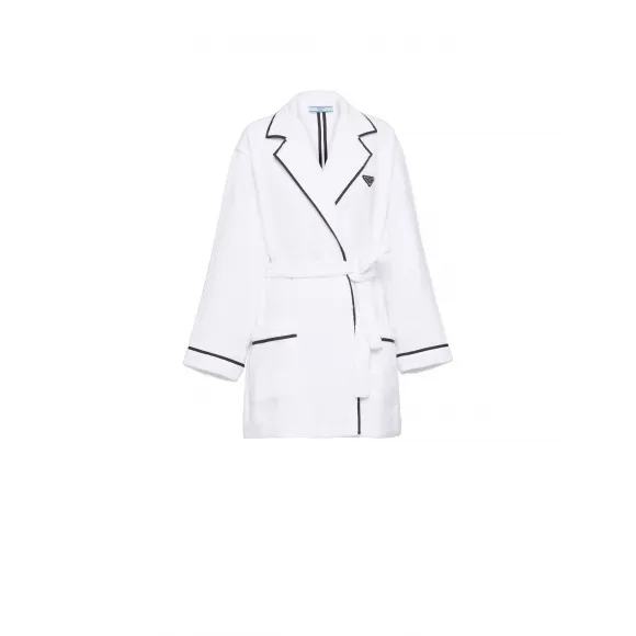 普拉达/Prada 毛圈织物睡袍 VT6060-1ZR3-F0009-S-211