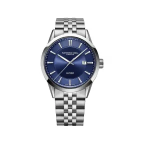 雷蒙威/Raymond Weil 男士蓝色表盘不锈钢腕表 - 自由骑士系列 42 MM 自动机械机芯 2731-ST-50001