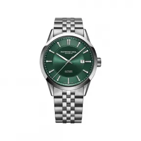 雷蒙威/Raymond Weil 绿色表盘不锈钢男士机械腕表 - 自由骑士系列 2731-ST-52001