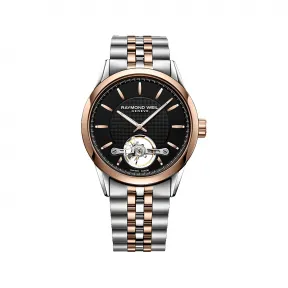 雷蒙威/Raymond Weil 自由骑士系列 - RW1212 玫瑰金镂空腕表 42.5 MM 自动机械机芯 2780-SP5-20001