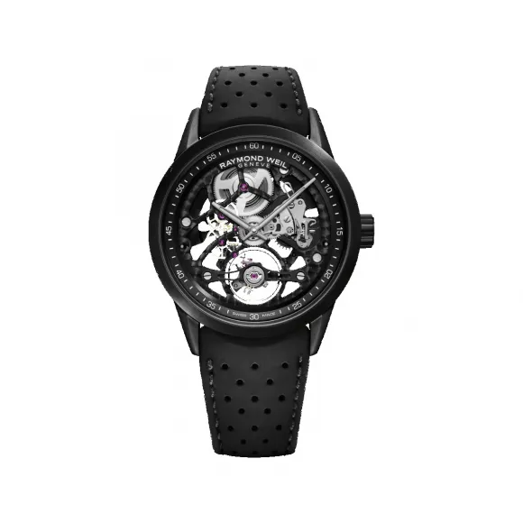 雷蒙威/Raymond Weil RW1212 黑色镂空自动腕表 - 自由骑士系列 42 MM 自动机械机芯 2785-BKR-20000