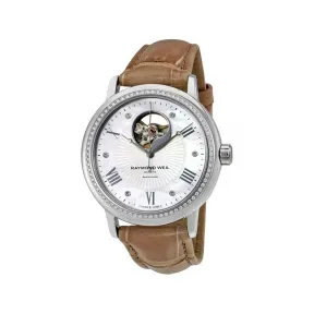 雷蒙威/Raymond Weil Maestro 39.5 MM 不锈钢 自动机械机芯 女表 2827-LS4-00966