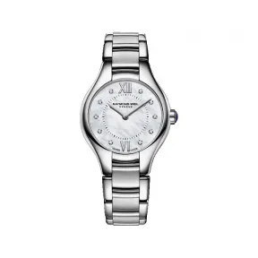 雷蒙威/Raymond Weil 女士银色不锈钢钻石石英腕表 24 MM - 娜美亚系列 24 MM 石英机芯 5124-ST-00985
