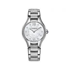 雷蒙威/Raymond Weil 女士精钢珍珠贝母钻石石英腕表 24 MM - 娜美亚系列 24 MM 石英机芯 5124-STS-00985