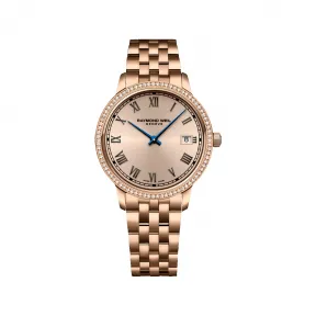 雷蒙威/Raymond Weil 女款镶80颗真钻全钢石英腕表 - 托卡塔系列 5385-P5S-00859