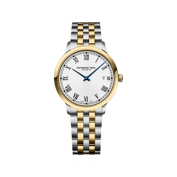 雷蒙威/Raymond Weil 经典间金色男士石英腕表 - 托卡塔系列 5485-STP-00359