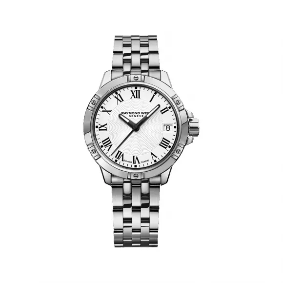 雷蒙威/Raymond Weil 女士不锈钢石英日期腕表 - 探戈系列 30MM 石英机芯 5960-ST-00300