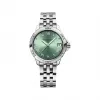 雷蒙威/Raymond Weil 女士石英绿色表盘精钢日期腕表 - 探戈系列 30MM 石英机芯 5960-ST-00520