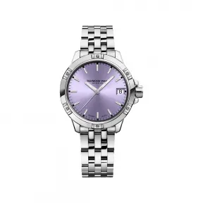 雷蒙威/Raymond Weil 熏衣草色表盘不锈钢石英腕表 - 探戈系列 5960-ST-46001