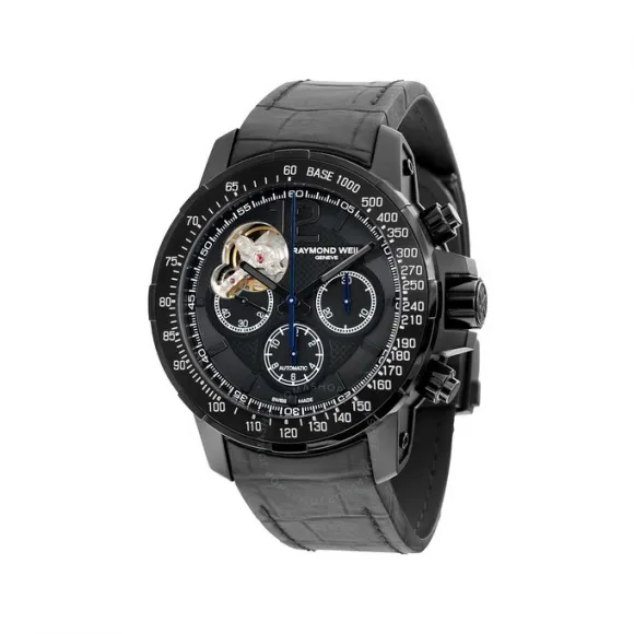 雷蒙威/Raymond Weil Nabucco 46 MM 不锈钢 自动机械机芯 男表 7830-BK-05207