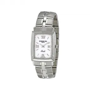 雷蒙威/Raymond Weil Parsifal 34 MM x 28.5 MM 不锈钢 石英机芯 男表 9341-ST-00307