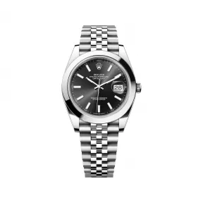 劳力士/Rolex 日志型 41 MM 蚝式钢 藉恒动摆陀双向自动上链 男表 M126300-0012