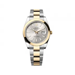 劳力士/Rolex 日志型 41 MM 黄金及蚝式钢 藉恒动摆陀双向自动上链 男表 M126303-0001