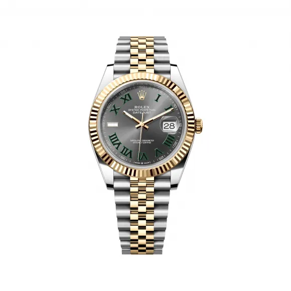 劳力士/Rolex 日志型 41 MM 黄金及蚝式钢 藉恒动摆陀双向自动上链 男表 M126333-0020