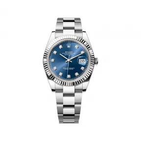 劳力士/Rolex 日志型 41 MM 白色黄金及蚝式钢 藉恒动摆陀双向自动上链 男表 M126334-0015