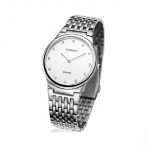 罗西尼/Rossini 雅尊商务系列 35.5毫米 原色全光不绣钢 石英 男表 5395W01E