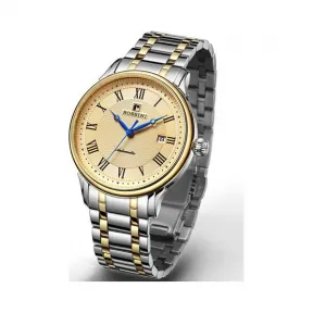 罗西尼/Rossini 雅尊商务系列 40毫米 不锈钢镀金 自动机械 男表 5501W06A
