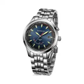 罗西尼/Rossini 光电能电波系列 42毫米 不锈钢 光电能电波机 男表 5509W05B