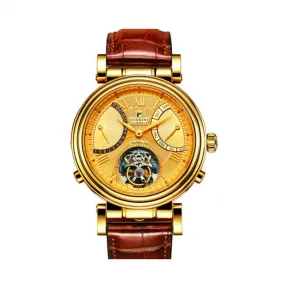 罗西尼/Rossini 陀飞轮系列 41毫米 金色全光18K黄金  男表 5525G01A