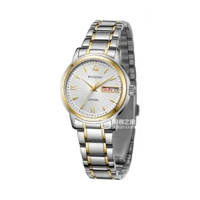 罗西尼/Rossini 雅尊商务系列 30毫米 间金色不锈钢 石英 女表 5724T01B