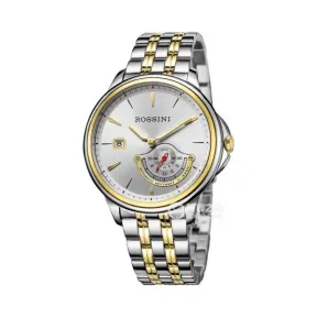 罗西尼/Rossini 雅尊商务系列 42.5毫米 间金色不锈钢  男表 5741T01A