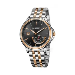 罗西尼/Rossini 雅尊商务系列 42.5毫米 间玫瑰金色不锈钢  男表 5741T04B