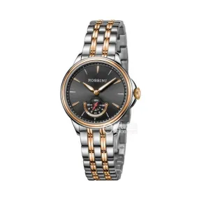 罗西尼/Rossini 雅尊商务系列 30毫米 间玫瑰金色不锈钢 石英 女表 5742T04B