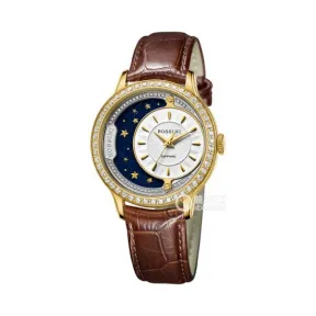罗西尼/Rossini 雅尊商务系列 36毫米 金色不锈钢 石英 女表 6736G01C