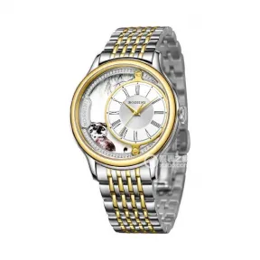 罗西尼/Rossini 雅尊商务系列 41毫米 间金色不锈钢  男表 8735T01B