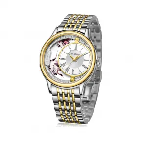 罗西尼/Rossini 雅尊商务系列 41毫米 间金色不锈钢  男表 8735T01I