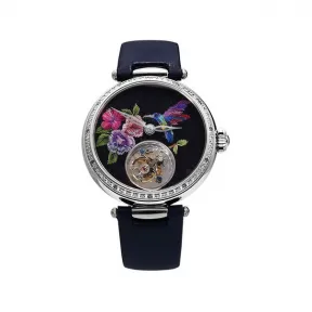 海鸥/Seagull 陀飞轮系列 38.5mm 镶钻,不锈钢 手动机械机芯 女表 713.98.7005VL