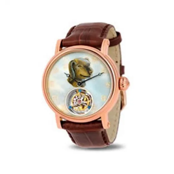 海鸥/Seagull 典藏系列 42mm 18K金 自动机械机芯 男表 H618.862（狗）