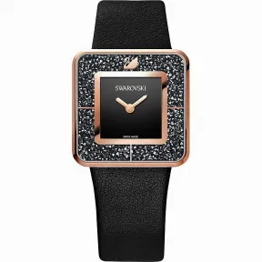 施华洛世奇/Swarovski 手表 Crystalline Square Black Rose Gold Tone 手表 51
