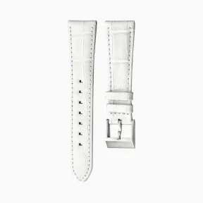 施华洛世奇/Swarovski 18mm 表带 皮革饰以缝线 白色 不锈钢 5222595