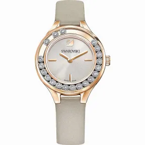 施华洛世奇/Swarovski 手表 Lovely Crystals Mini 腕表, 真皮表带, 灰色, 5261481