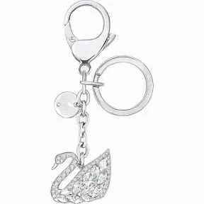 施华洛世奇/Swarovski Swan Lake 手袋坠饰, 白色, 不锈钢 5269292