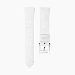 施华洛世奇/Swarovski 18mm表带 皮革 白色 不锈钢 5301943