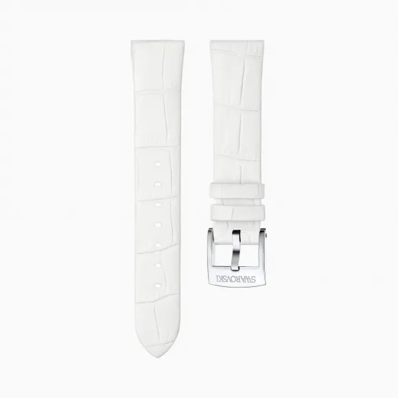 施华洛世奇/Swarovski 18mm表带 皮革 白色 不锈钢 5301943