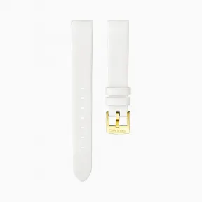 施华洛世奇/Swarovski 16mm 表带 皮革 白色 镀金色色 5302277