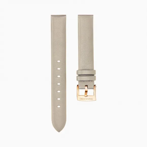 施华洛世奇/Swarovski 14mm 表带 皮革 灰褐色 镀玫瑰金色 5426597