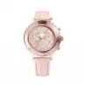 施华洛世奇/Swarovski Octea Lux Chrono 腕表  瑞士制造  真皮表带  粉红色  玫瑰金色调润饰 5452501