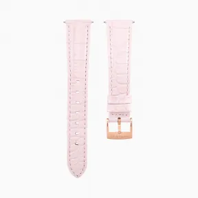 施华洛世奇/Swarovski 17毫米表带 缝线皮革 粉红色 镀玫瑰金色 5455152