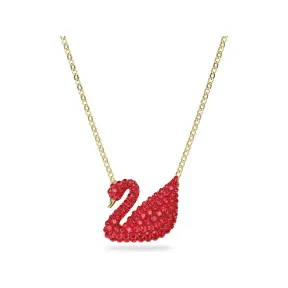 施华洛世奇/Swarovski  Swarovski Iconic Swan 链坠  天鹅  小码  红色  镀金色调 5465400