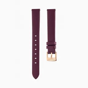 施华洛世奇/Swarovski 14mm 表带 皮革 暗红 镀玫瑰金色 5484611