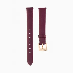 施华洛世奇/Swarovski 13mm 表带 皮革 暗红 镀玫瑰金色 5485041