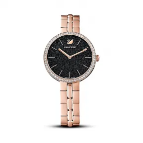 施华洛世奇/Swarovski Cosmopolitan 腕表 金属手链 黑色 玫瑰金色调 PVD 5517797