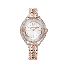 施华洛世奇/Swarovski Crystalline Aura 腕表  瑞士制造  金属手链  玫瑰金色调  玫瑰金色调润饰 5519459