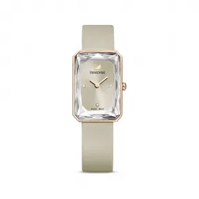 施华洛世奇/Swarovski Uptown 手表 真皮表带 灰色 玫瑰金色PVD 5547716